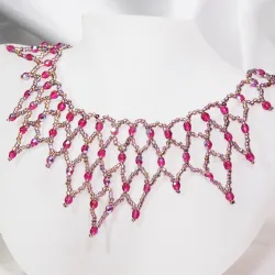 Necklace - Waterfall Varda - Necklace - Laiton argenté